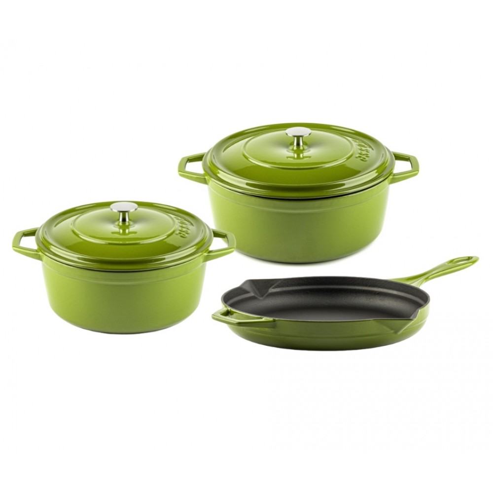 Set od 3 dijela od lijevanog željeza Hosse, Bamboo