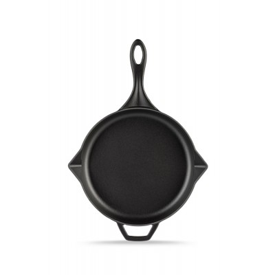 Emajlirana tava od lijevanog željeza Hosse, Black Onyx, Ф24cm - Ravna tava od lijevanog željeza