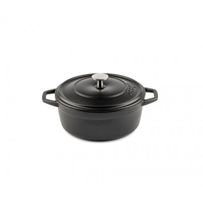 Duboki lonac od lijevanog željeza Hosse, Black Onyx, Ф12 - Lonac od lijevanog željeza