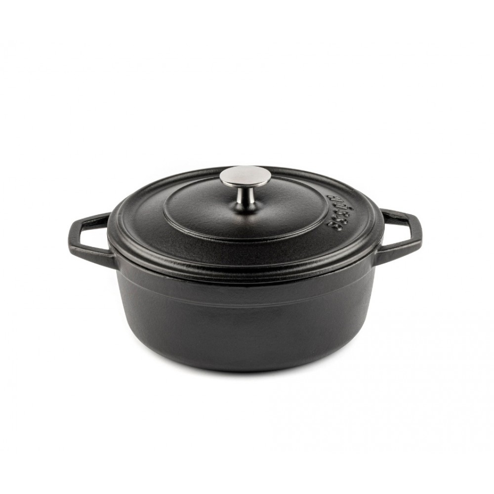 Duboki lonac od lijevanog željeza Hosse, Black Onyx, Ф20