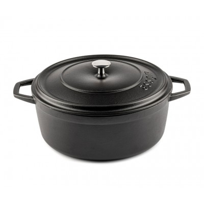 Duboki lonac od lijevanog željeza Hosse, Black Onyx, Ф28 - Lonac od lijevanog željeza