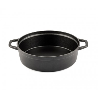Plitki lonac od lijevanog željeza Hosse, Black Onyx, Ф26 - Lonac od lijevanog željeza