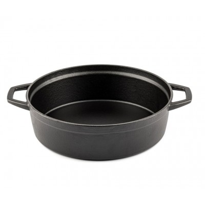 Plitki lonac od lijevanog željeza Hosse, Black Onyx, Ф28 - Lonac od lijevanog željeza