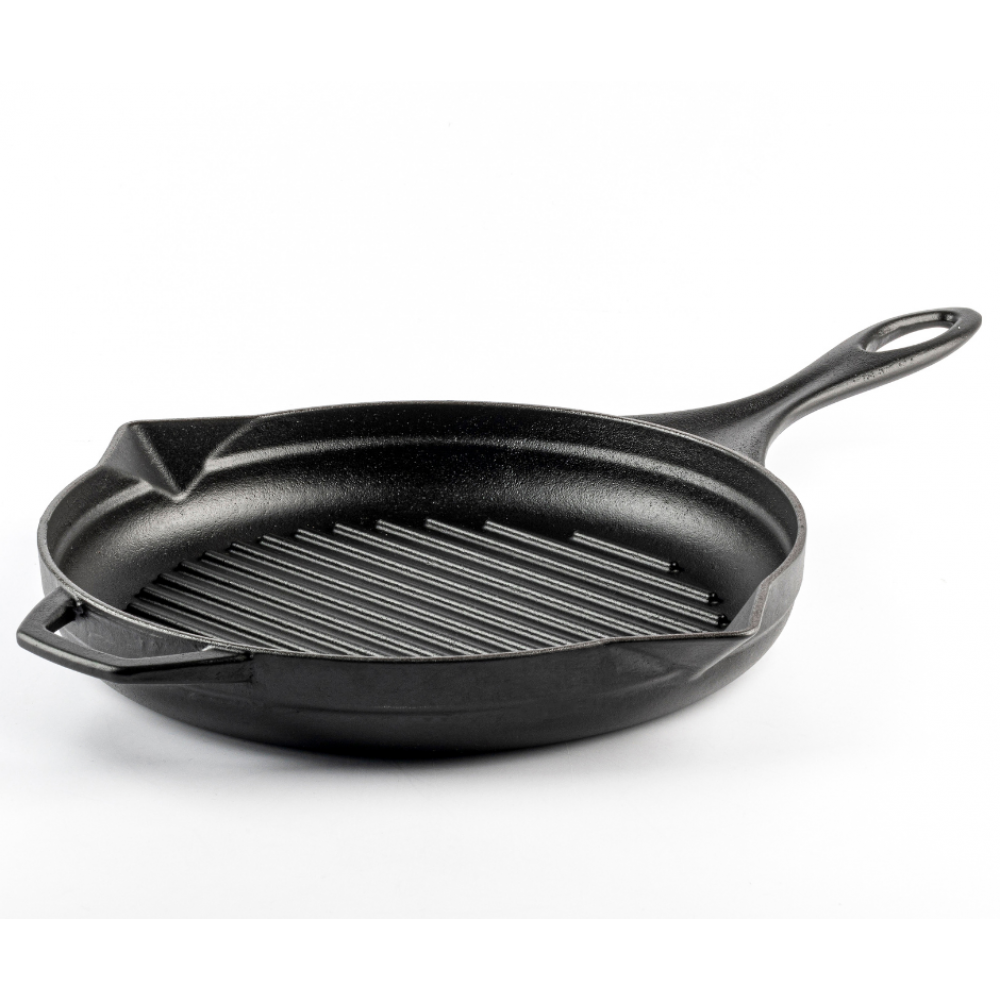Emajlirana roštilj tava od lijevanog željeza Hosse, Black Onyx, Ф28cm | Roštilj tava od lijevanog željeza | Tava od lijevanog željeza |