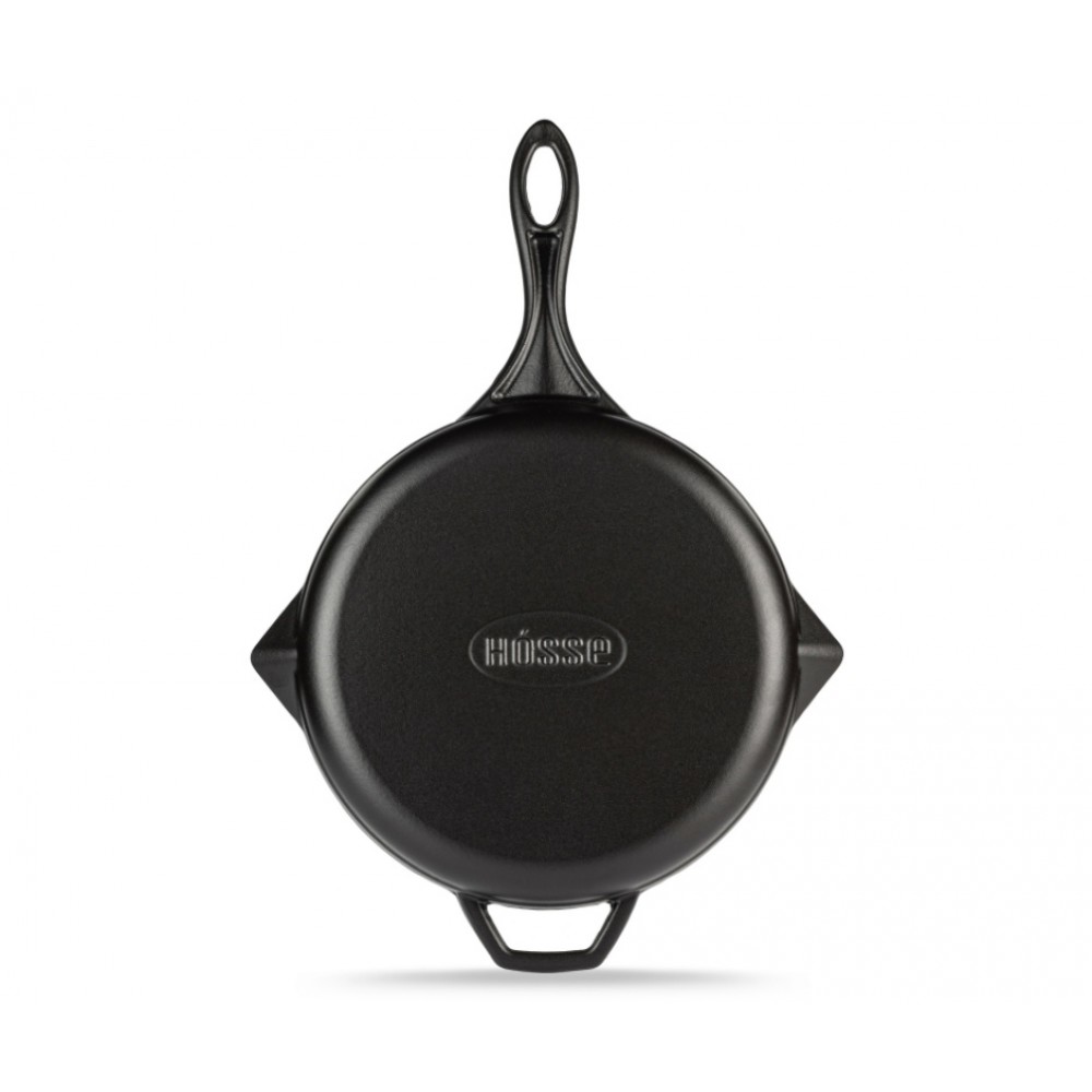 Emajlirana roštilj tava od lijevanog željeza Hosse, Black Onyx, Ф28cm | Roštilj tava od lijevanog željeza | Tava od lijevanog željeza |
