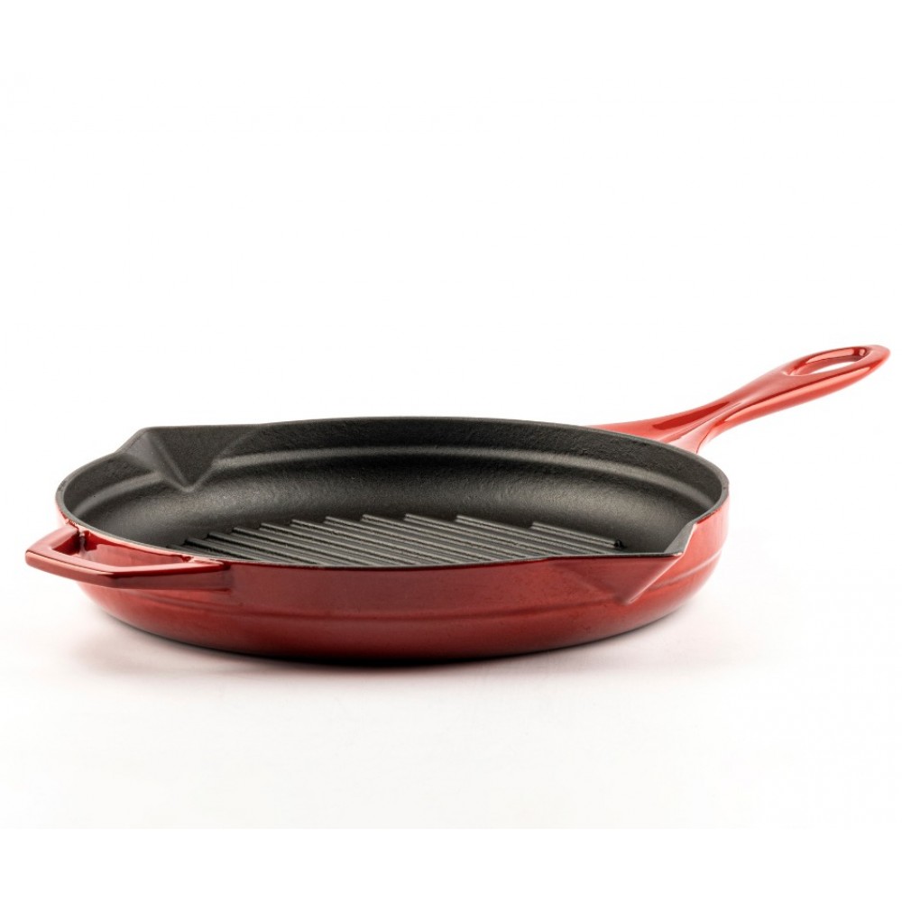 Emajlirana roštilj tava od lijevanog željeza Hosse, Rubin, Ф28cm