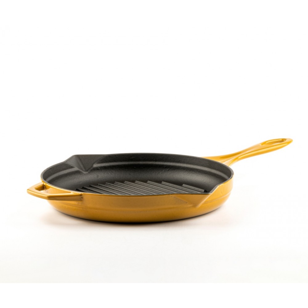 Emajlirana roštilj tava od lijevanog željeza Hosse, Dijon, Ф24cm