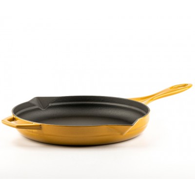Emajlirana tava od lijevanog željeza Hosse, Dijon, Ф28cm - Ravna tava od lijevanog željeza