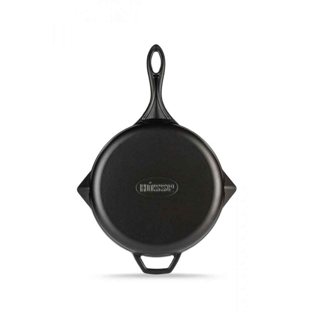 Emajlirana roštilj tava od lijevanog željeza Hosse, Black Onyx, Ф24cm | Roštilj tava od lijevanog željeza | Tava od lijevanog željeza |