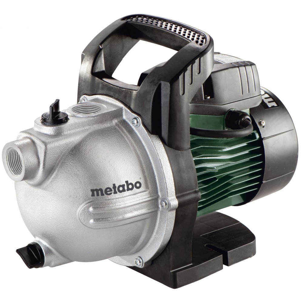 Jednofazna vrtna pumpa za čistu vodu Metabo P 4000 G, snaga 1100 W, protok 4000 l/h, visina podizanja 46 m | Centrifugalna pumpa | Pumpa za vodu |
