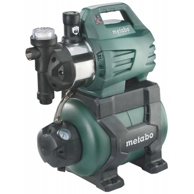 Jednofazna hidroforna pumpa za vodu METABO HWWI 3500/25 INOX, snaga 1100 W, protok 3500 l/h, kapacitet spremnika 24 L, visina podizanja 45 m - Pumpa za vodu