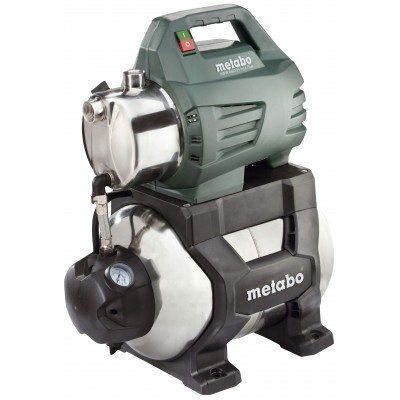 Jednofazna hidroforna pumpa za vodu METABO HWW 4500/25 INOX PLUS, snaga 1300 W, protok 4500 l/h, visina podizanja 48 m, kapacitet spremnika 24 L - Pumpa za vodu