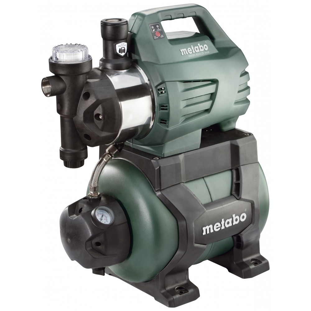 Jednofazna pumpa za hidrofor METABO HWWI 4500/25 Inox, snaga 1300 W, protok 4500 l/h, visina podizanja 48 m, kapacitet spremnika 24 L | Pumpa za hidrofor | Pumpa za vodu |