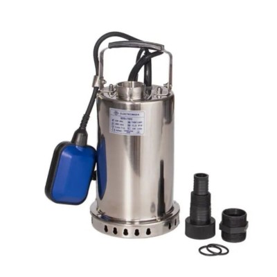 Drenažna pumpa s vanjskim plovkom i kućištem od nehrđajućeg čelika Electromash QDS-750C, snaga 750 W, protok 200 l/min, visina podizanja 11 m, izlaz 1″ - Pumpa za vodu