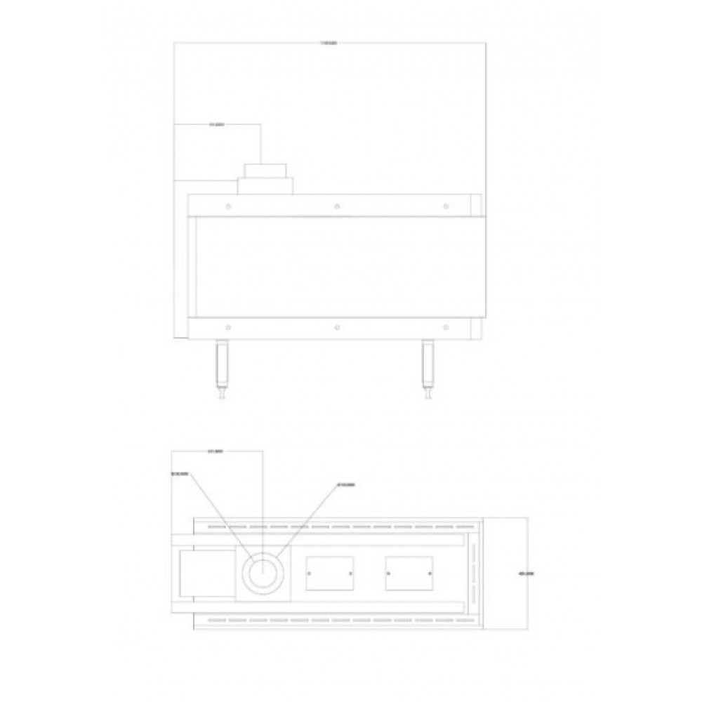 Plinski kamin Balkan Energy GAS 3SIDE 100, 8.2kW - 10.2kW | Plinski kamini | Kamini |