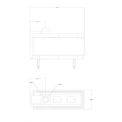 Plinski kamin Balkan Energy GAS 3SIDE 100, 8.2kW - 10.2kW - Balkan Energy