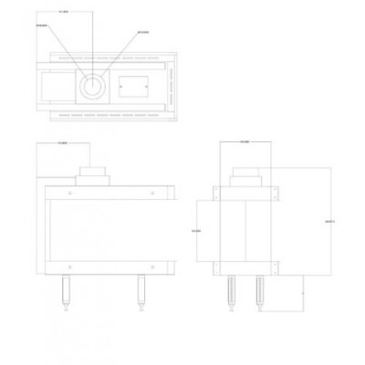 Plinski kamin Balkan Energy GAS 3SIDE 70, 5.8kW - 7.8kW - Balkan Energy