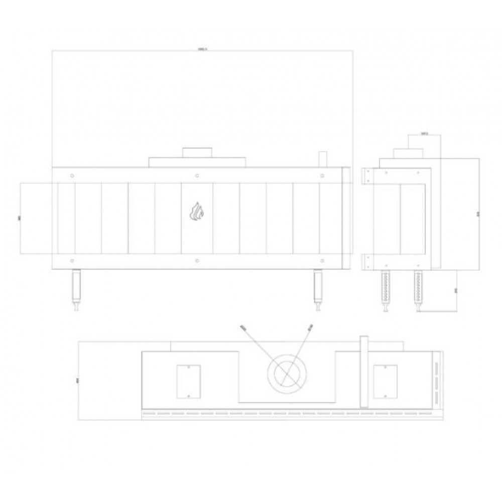 Plinski kamin Balkan Energy GAS CORNER 150, 13kW | Plinski kamini | Kamini |
