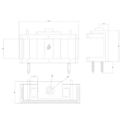 Plinski kamin Balkan Energy GAS PANORAMA 100, 10.2kW - Balkan Energy