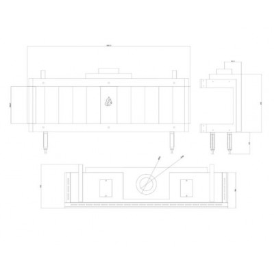 Plinski kamin Balkan Energy GAS PANORAMA 150, 13kW - Balkan Energy