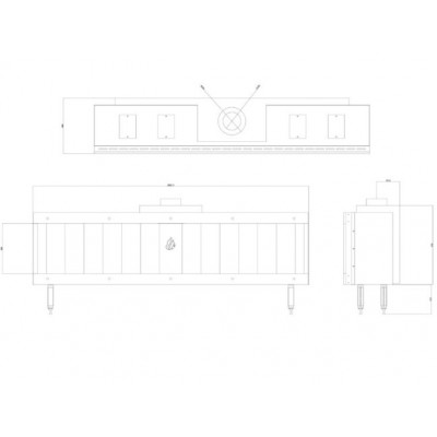 Plinski kamin Balkan Energy GAS STRAIGHT 200, 17kW - Balkan Energy