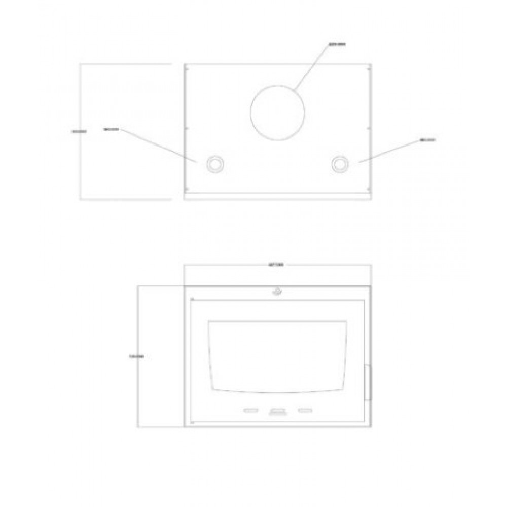 Ugradbeni kamin na drva za centralno grijanje Balkan Energy ATS INSERT HYDRO 700, 14.5kW | Ugradbeni kamini na drva za centralno grijanje | Kamini |