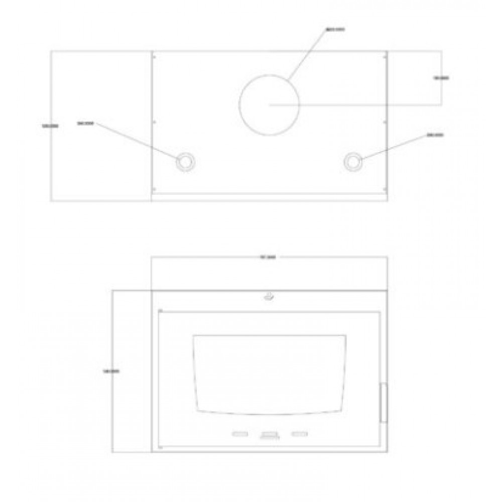 Ugradbeni kamin na drva za centralno grijanje Balkan Energy ATS INSERT HYDRO 800, 16.11kW | Ugradbeni kamini na drva za centralno grijanje | Kamini |