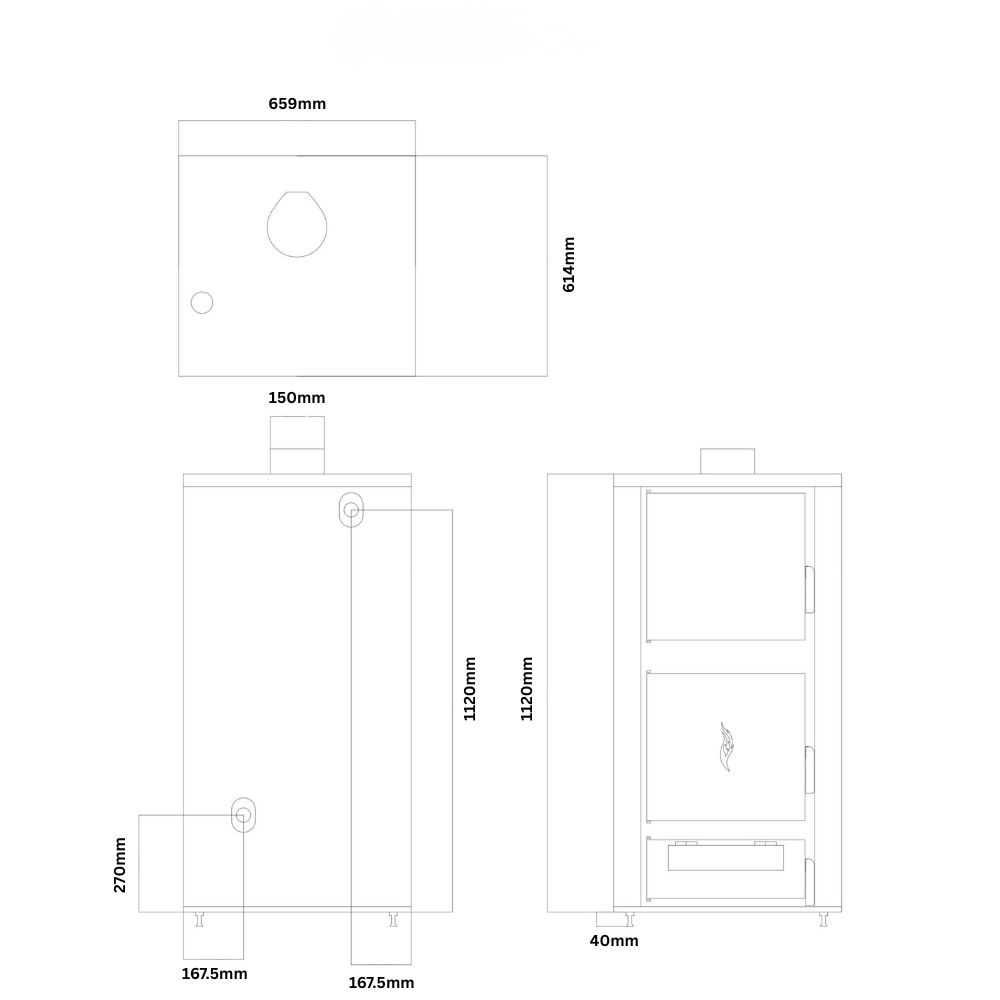 Kotao na drva Balkan Energy ATS HYDRO, 40 kW | Kotlovi na drva |  |