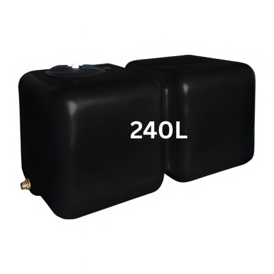 Spremnik za pitku vodu HydroMoby AQUA S12, horizontalni 240 L (crni) - Spremnici za pitku vodu