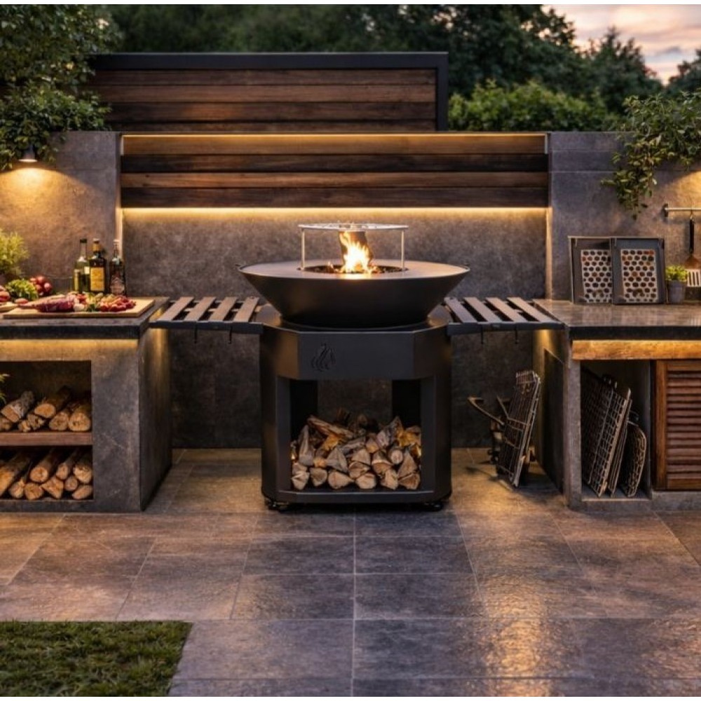 Čelični roštilj na ugljen Balkan Energy ROUND 920 | Roštilj na drveni ugljen | Roštilji |