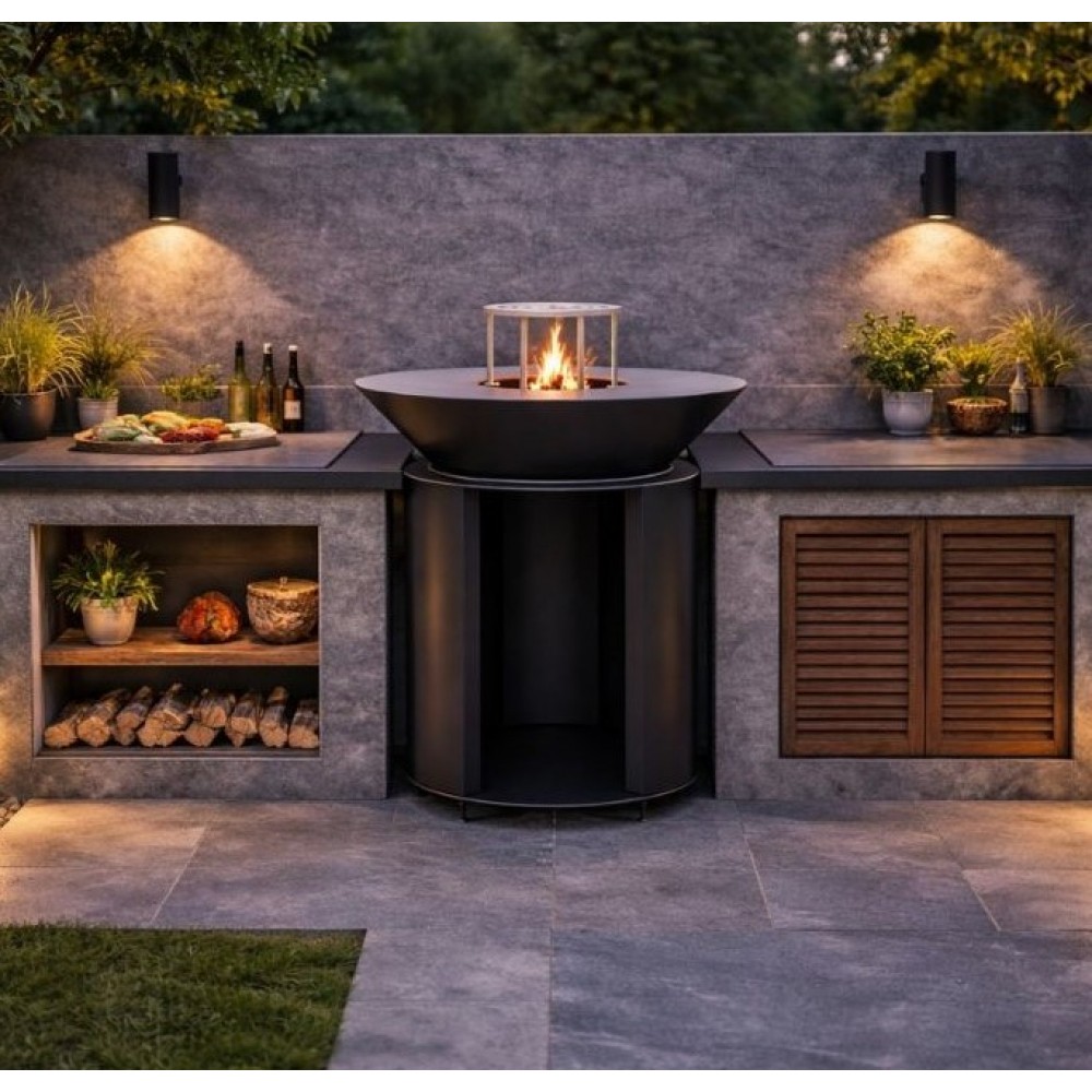 Čelični roštilj na ugljen Balkan Energy ROUND 750 | Roštilj na drveni ugljen | Roštilji |