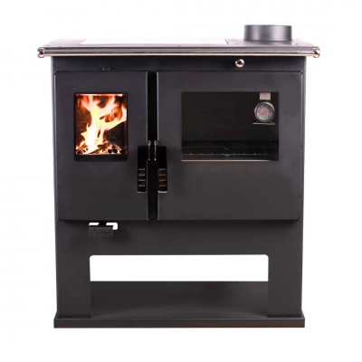 Štednjak na drva Verso CS Inox Ceramic s inox pećnicom i staklokeramičkom pločom, Desno, 7.7kW - Peći na drva