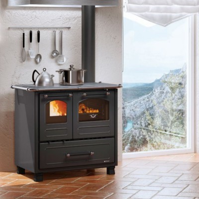 Talijanski štednjak na drva La Nordica Family 4.5, crna, 7.5kW - La Nordica