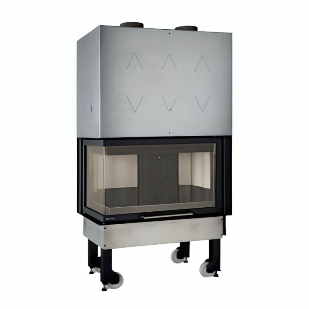 Talijanski lijevani ugradbeni kamin na drva La Nordica Monoblocco 800 Angolo lijevo, 10.0kW | Ugradbeni kamini | Kamini |