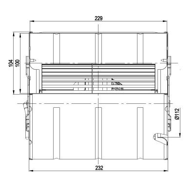 Centrifugalni ventilator EBM za peći na pelete Edilkamin, Karmek One, Drugi, protok 590 m³/h - Rezervni dijelovi za peći na pelet