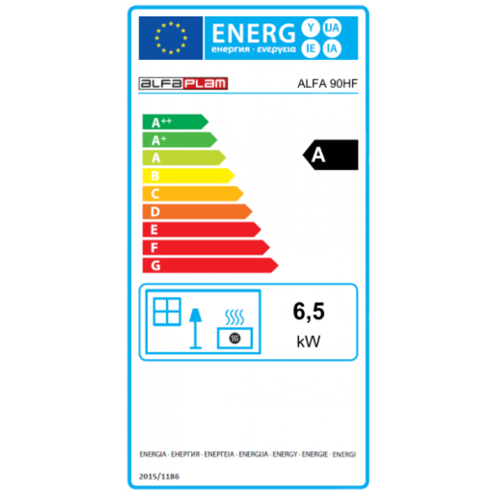 Štednjak na drva Alfa Plam Alfa 90 H Favorit Desno smeđa, 6.4kW | Štednjaci na drva | Drvo |