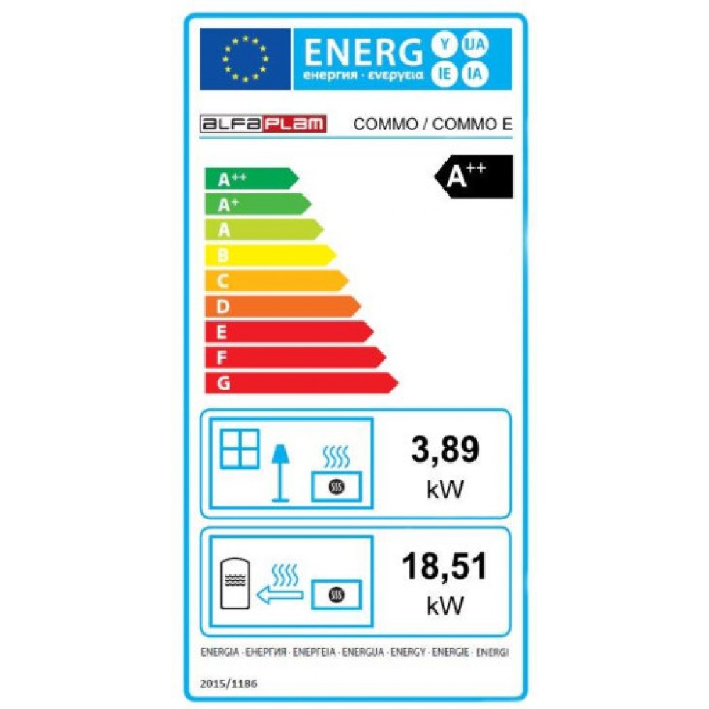 Peć na pelete za centralno grijanje Alfa Plam Commo, Slonovača, 22.5 kW | Peći na pelete za centralno grijanje | Peći na pelete |