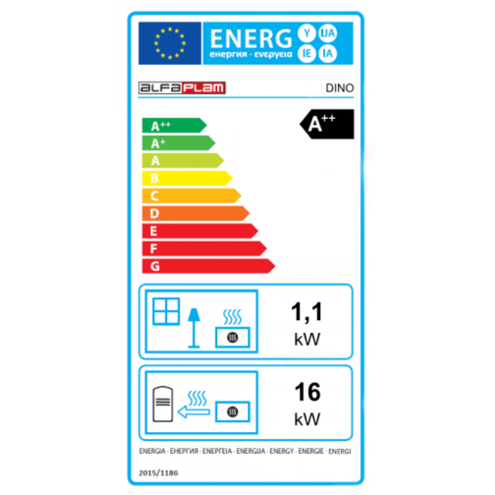 Peć na pelete za centralno grijanje Alfa Plam Dino, Smeđa, 17 kW | Peći na pelete za centralno grijanje | Peći na pelete |