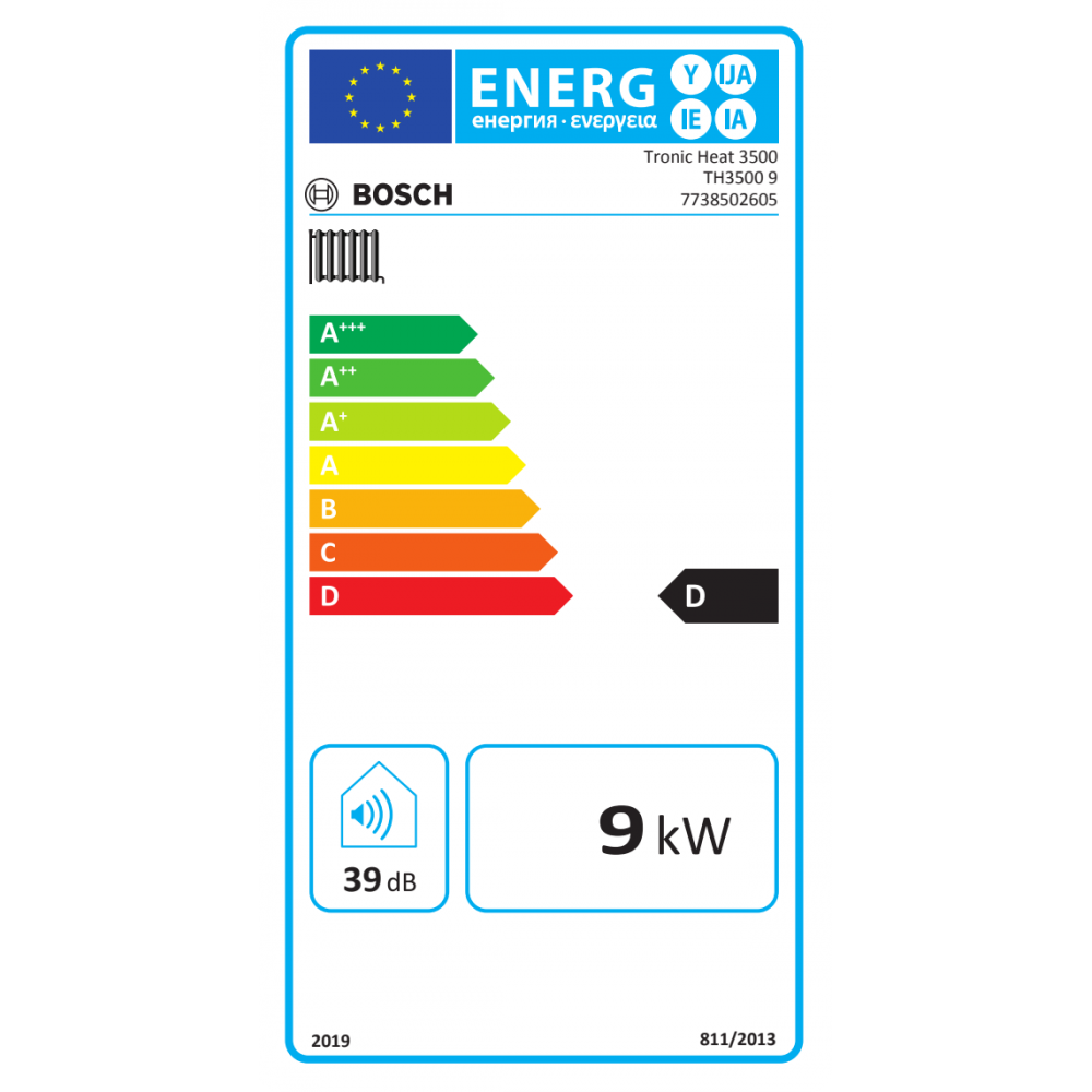 Električni kotao za grijanje i toplu vodu za kućanstvo Bosch TRONIC HEAT 3500, 9kW | Električni kotlovi |  |