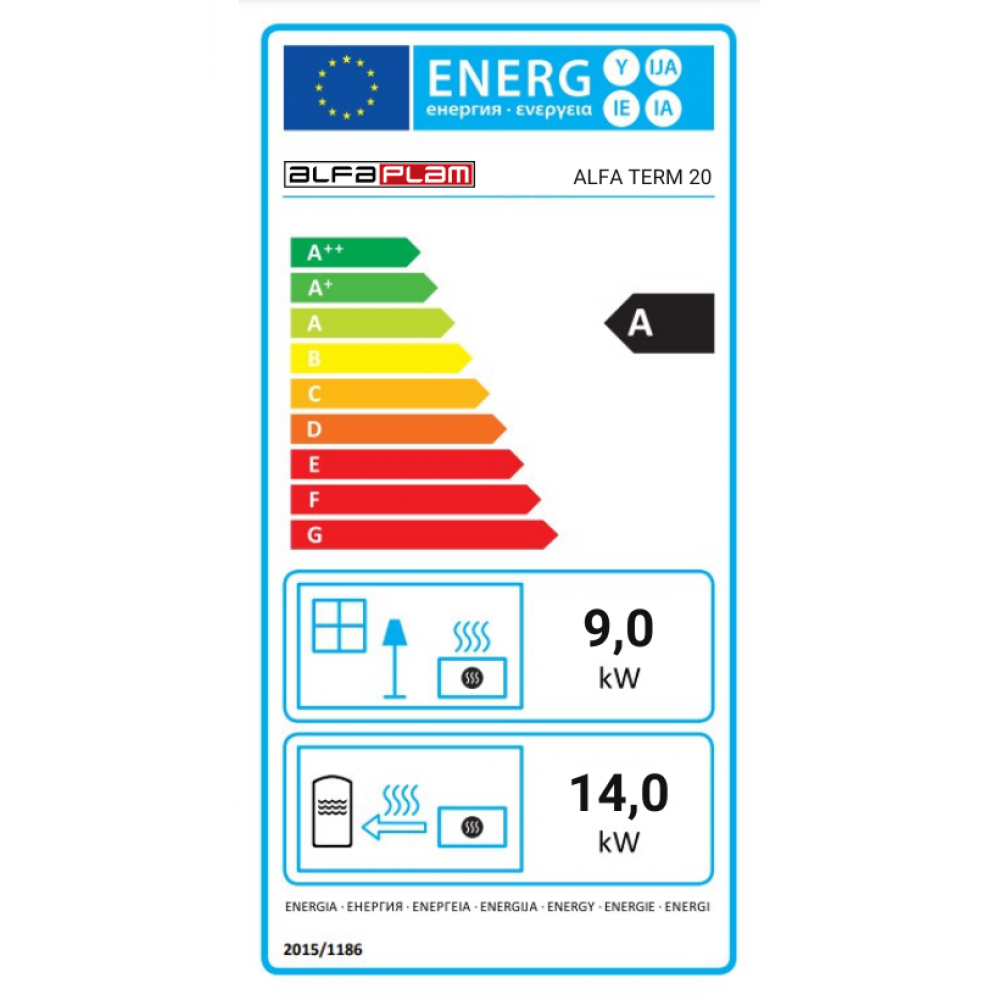 Štednjak na drva za centralno grijanje Alfa Plam Alfa Term 20 Smeđa, 23kW | Štednjaci na drva za centralno grijanje | Drvo |