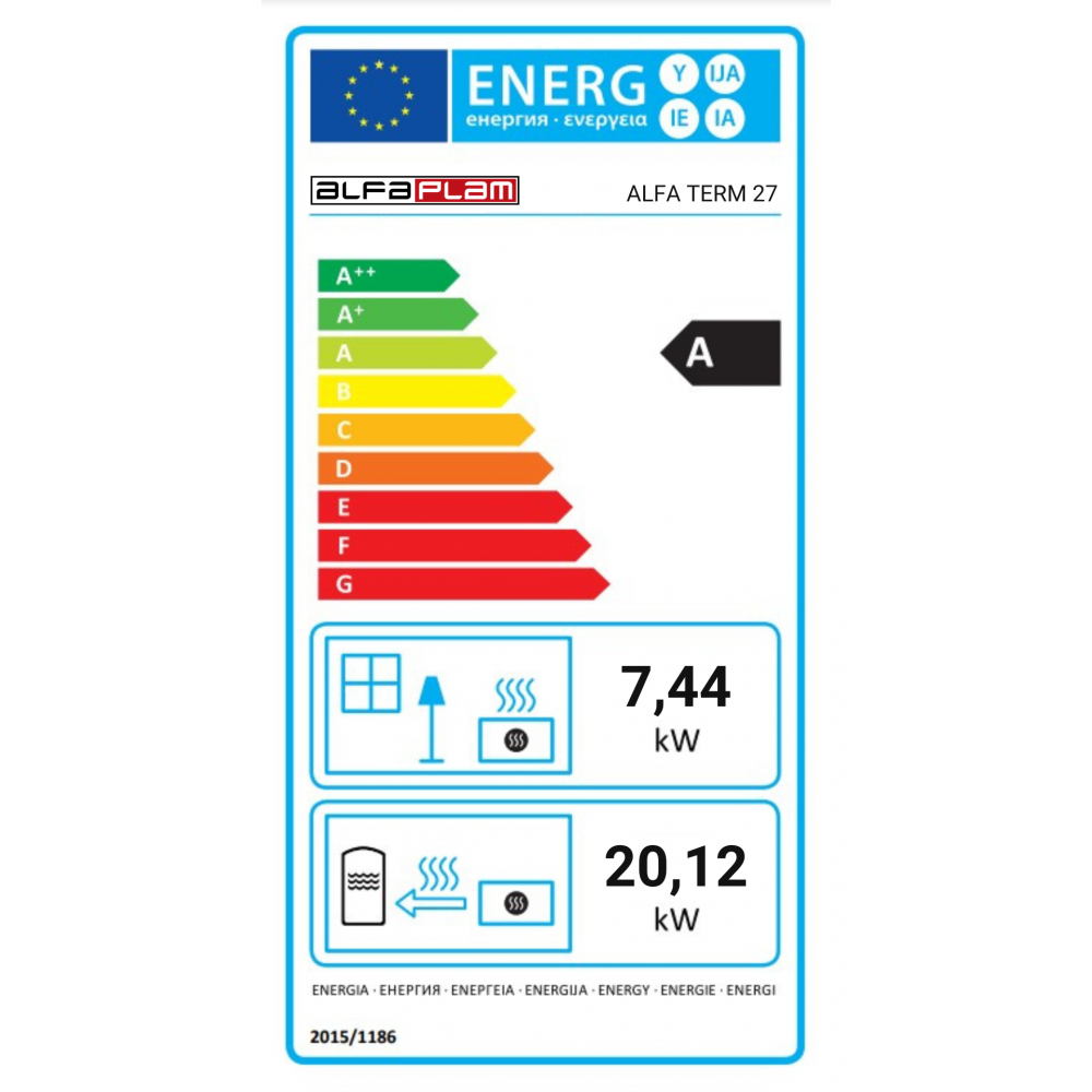 Štednjak na drva za centralno grijanje Alfa Plam Alfa Term 27 Antarkit, 27.56kW | Štednjaci na drva za centralno grijanje | Drvo |