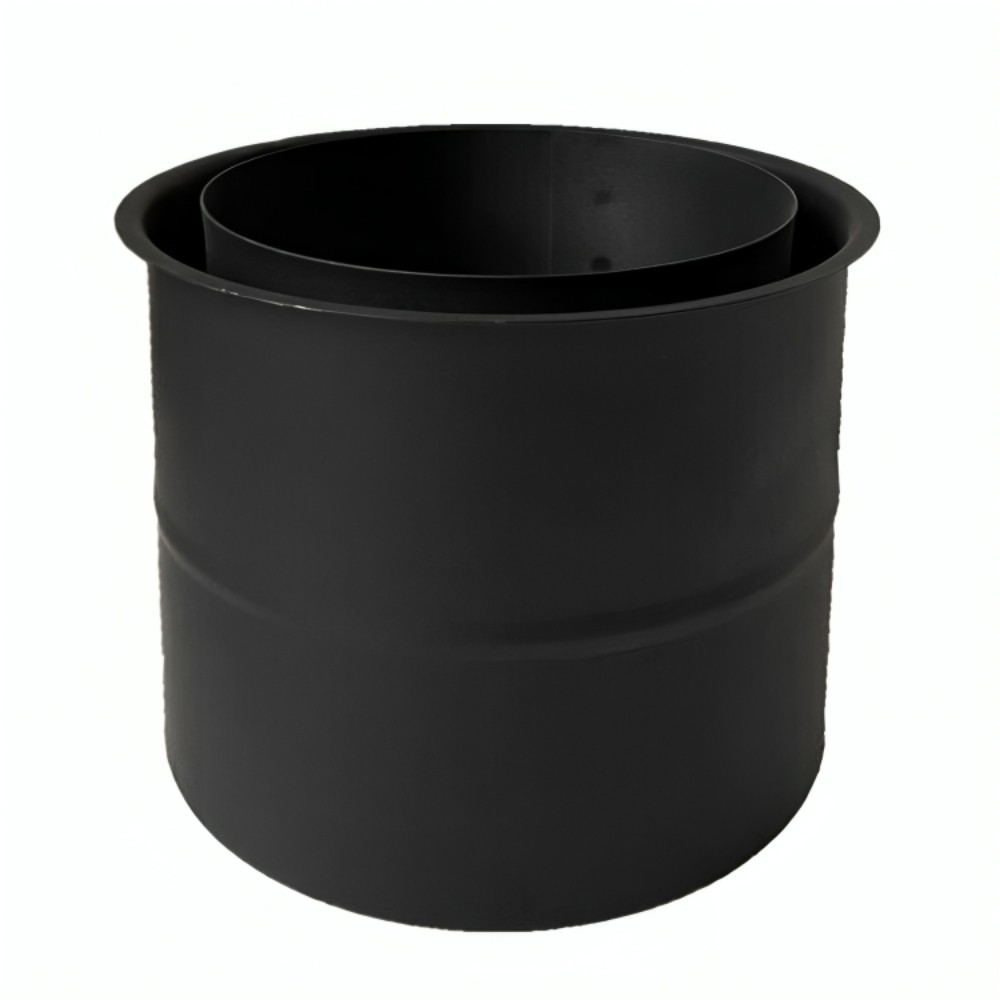Dvostruka rozeta za dimnjak MK NERO, Čelik, Crno, 115mm, Ø130 | Cijevi za dimnjak | Dimnjaci |