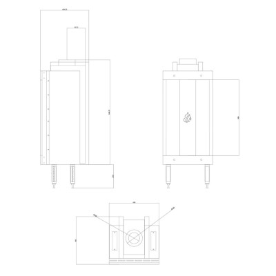 Plinski kamin Velmora Fire GAS STANDING TUNNEL, 3.9kW - 6.0kW - Usporedba artikala
