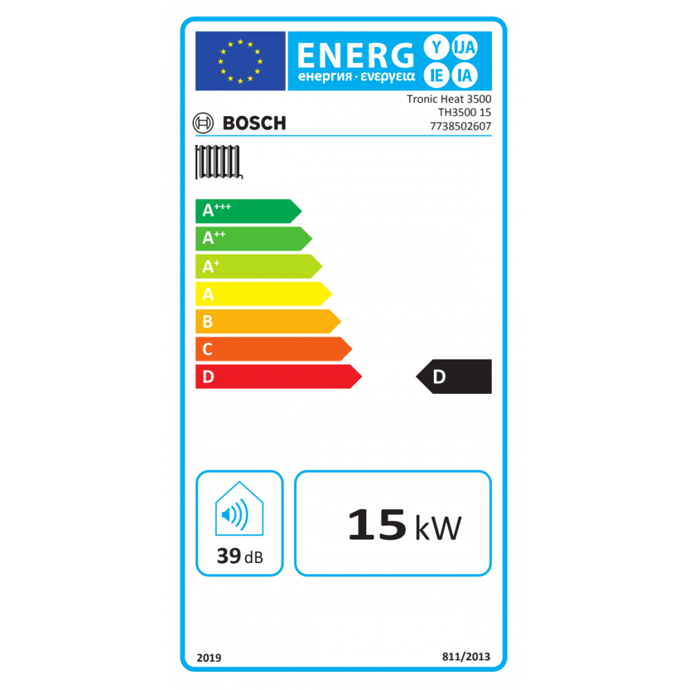 Električni kotao za grijanje i toplu vodu za kućanstvo Bosch TRONIC HEAT 3500, 15kW | Električni kotlovi |  |