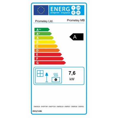 Peć na drva Prometey “Metal top”, 7.6kW - Prometey
