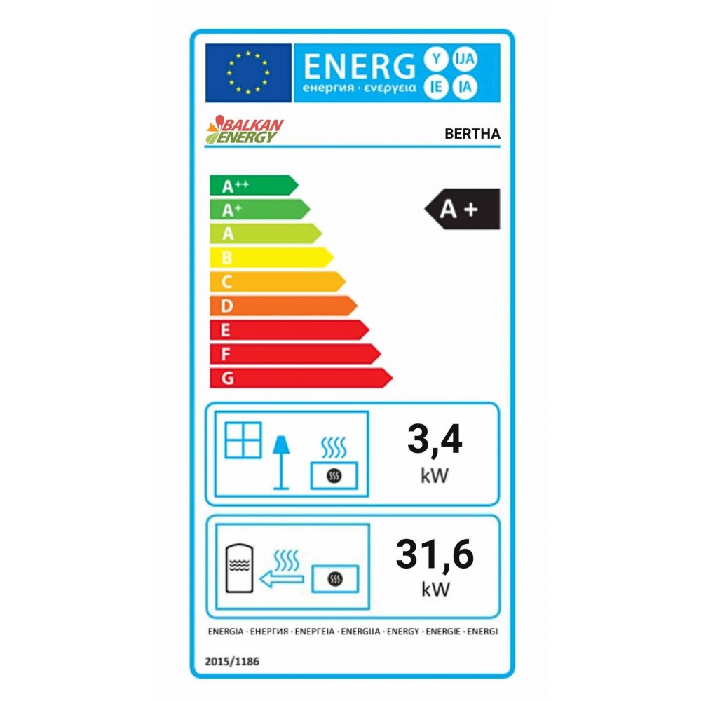 Peć na pelete za centralno grijanje Balkan Energy Bertha, 35 kW | Peći na pelete za centralno grijanje | Peći na pelete |