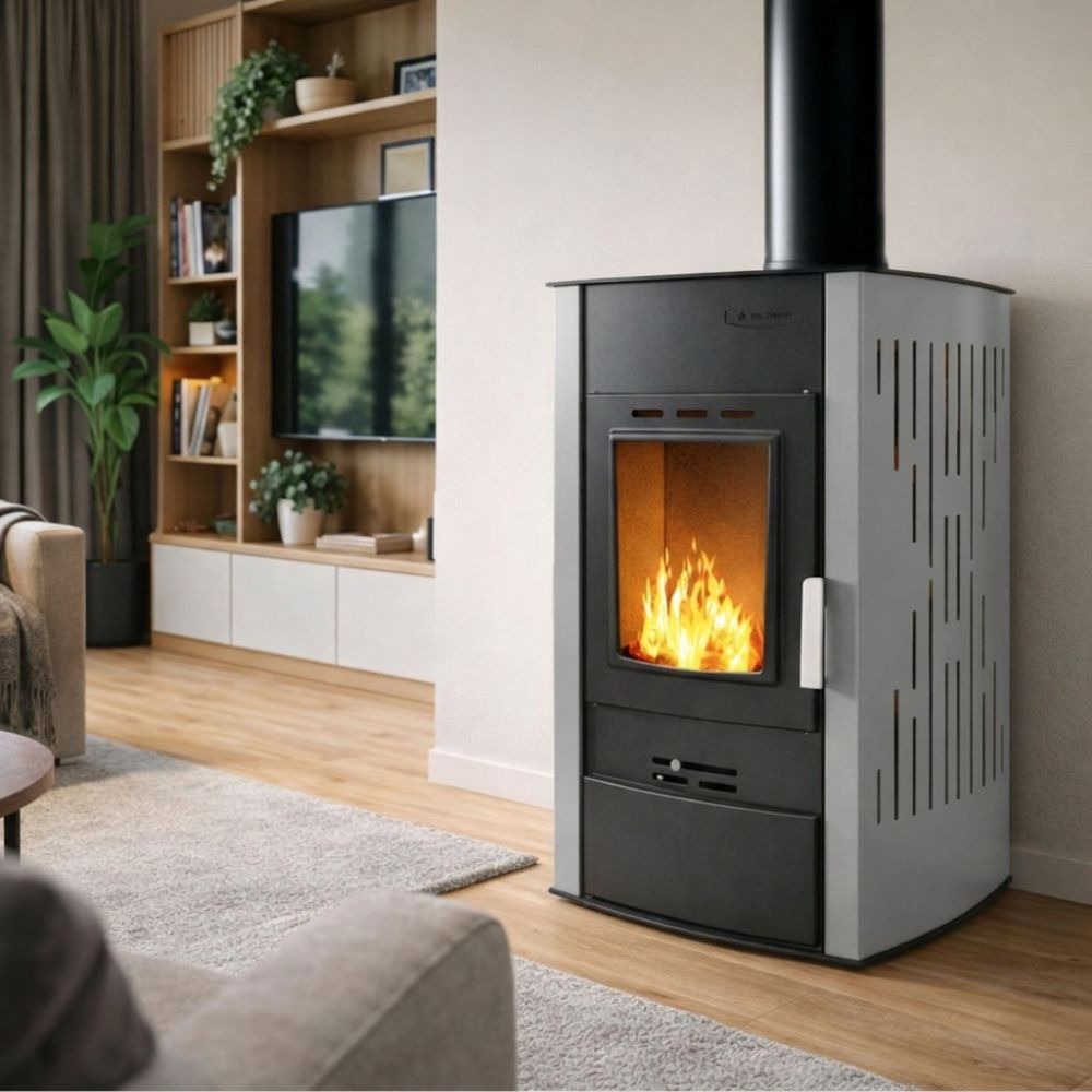 Peć na drva za centralno grijanje Velmora Fire ATS HYDRO siva, 25kW | Peći na drva za centralno grijanje | Peći na drva |