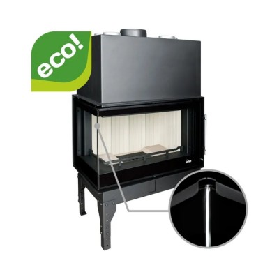 Ugradbeni kamin UNIFLAM 860 EVO PBS s zračnim kanalima i dovodom zraka, lijeva strana, 15 kW - Kamini
