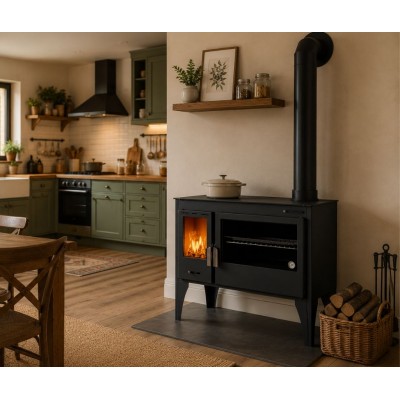Štednjak na drva Velmora Fire ATS ΜΑSΙΝΑ PLUS 500, 11.2kW - Štednjaci na drva