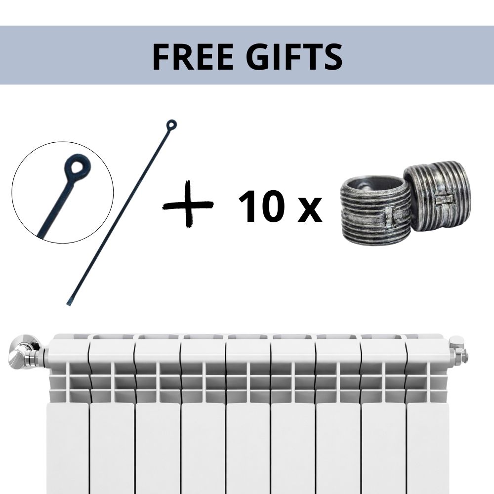 Kompletni set aluminijskih radijatora Helyos Evo H500, 10 komada x 10 sekcija | Aluminijski radijatori | Radijatori |